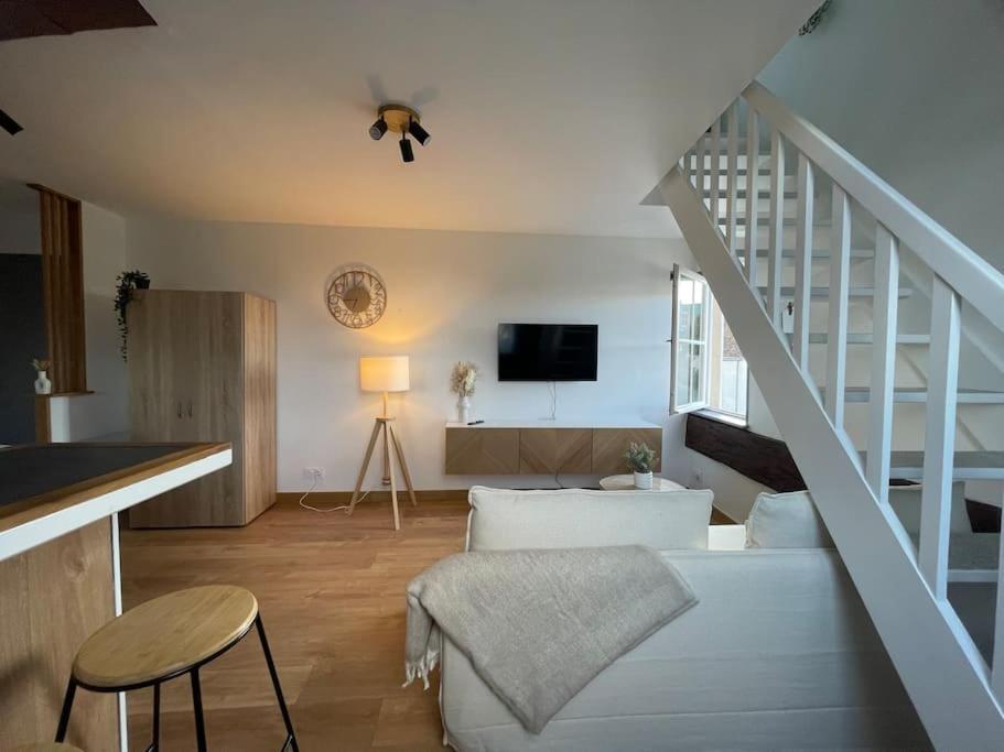 シャルトルDuplex Bord De L'Eure - Parking Inclus - Jolie Vue Sur La Cathedraleアパートメント エクステリア 写真